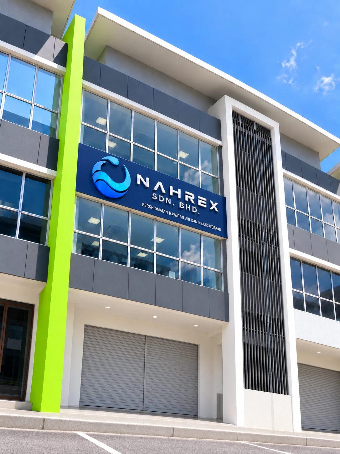 NAHREX headquarters building with company signage, Bandar Puteri Bangi